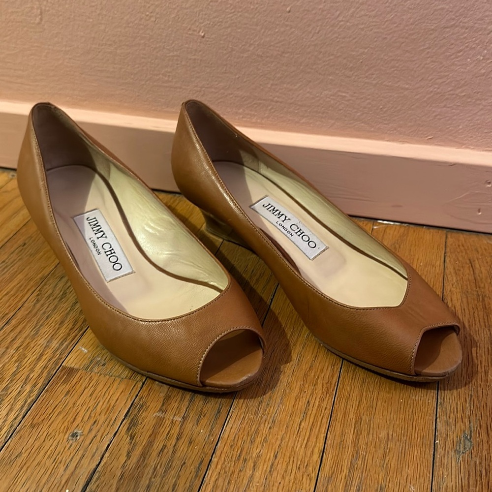 Jimmy Choo Wedge Peep Toe